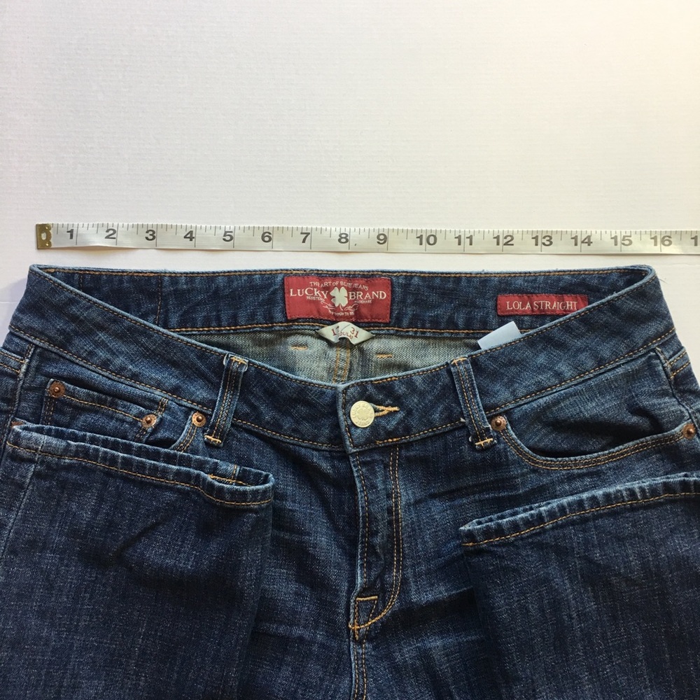 Lucky Brand Women’s Straight Leg Jeans 12/31 Reg - Picture 4 of 7
